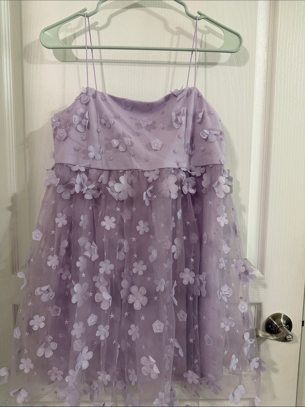 Altar'd State Lavender Floral Tulle Dress for Kids